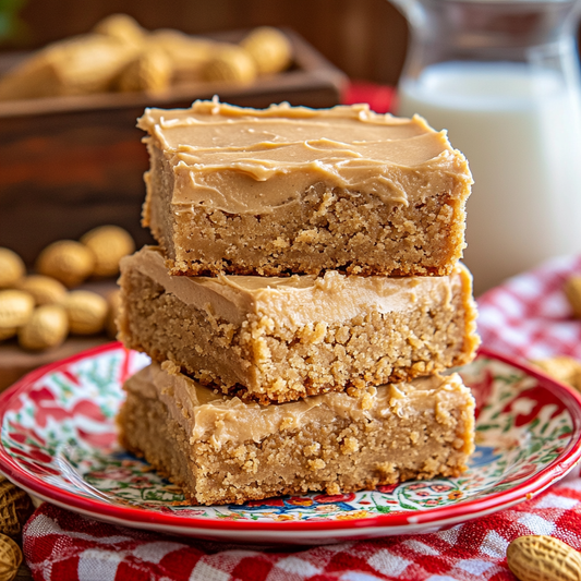 Peanut Butter Lunch Lady Cookie Bars