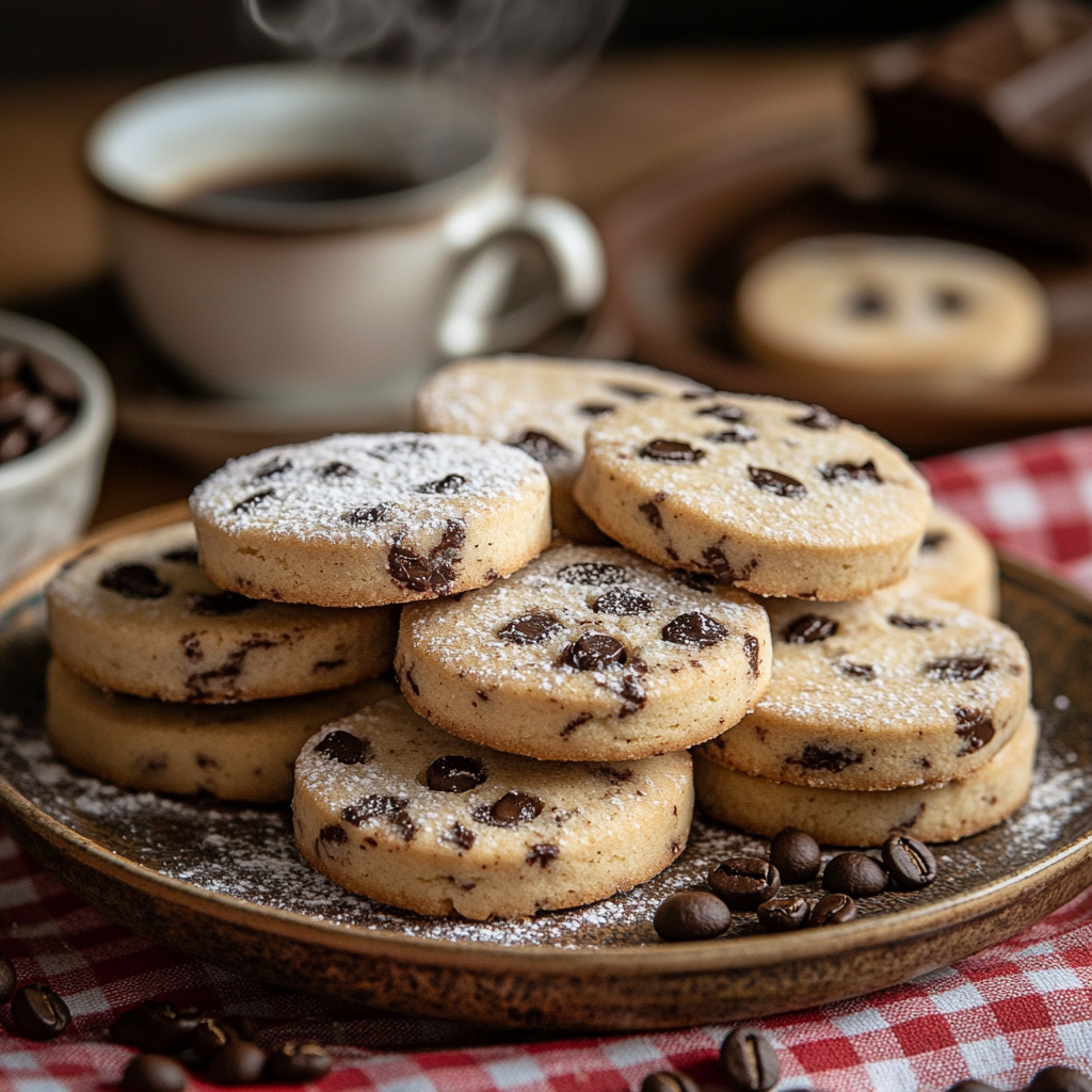 Espresso Chocolate Shortbread Cookies