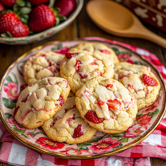 Strawberry Cheesecake Cookies