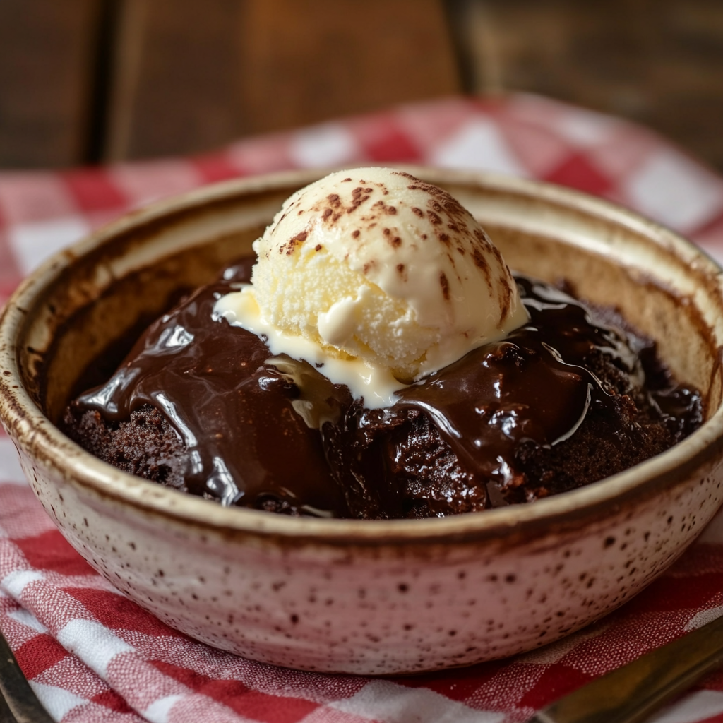 Hot Fudge Chocolate Pudding Cake