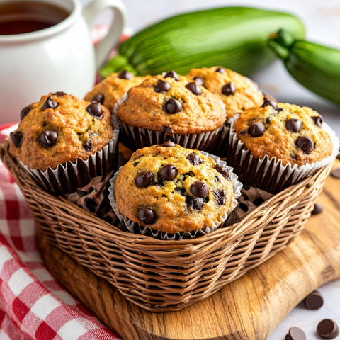 Zucchini Chocolate Chip Muffins