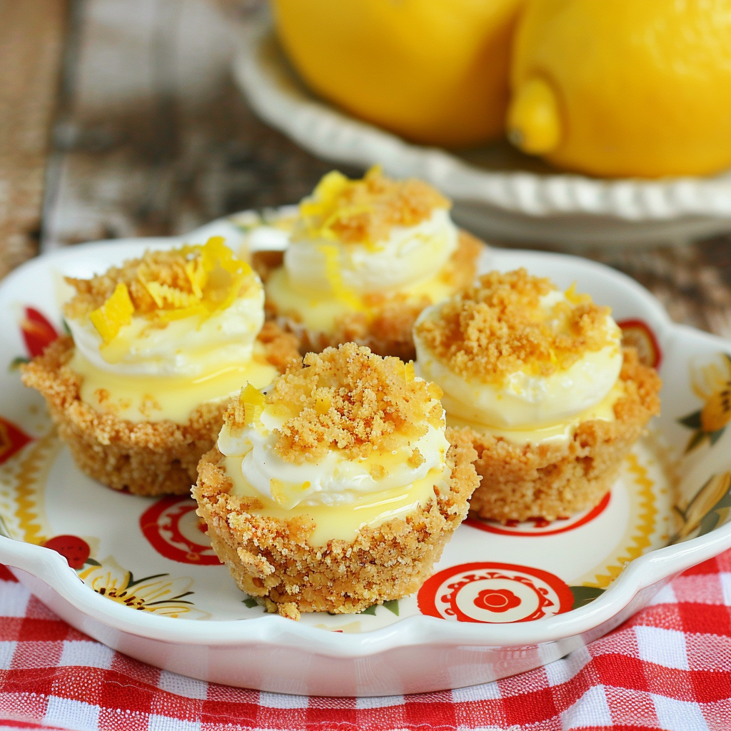 No-Bake Lemon Cheesecake Bites with Fresh Lemon Zest