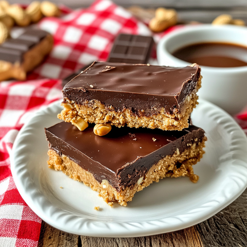 No-Bake Chocolate Peanut Butter Bars