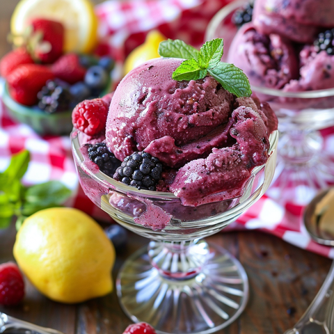 Vegan No-Churn Berry Sorbet Recipe