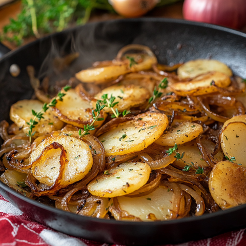 Pan-Fried Potatoes and Onions