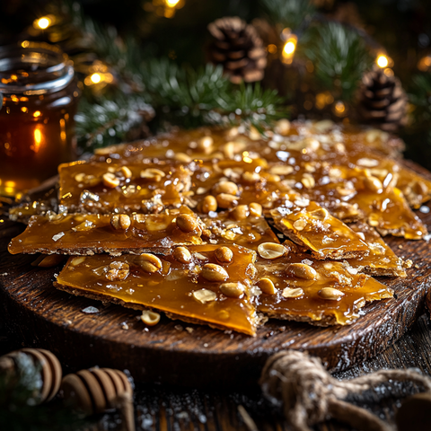 Honey-Sweetened Peanut Brittle