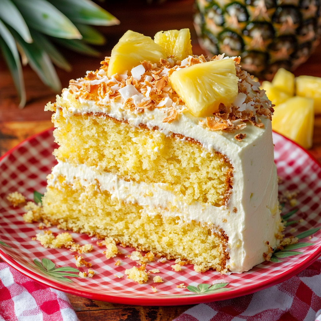 Pineapple Cake with Cream Cheese Frosting