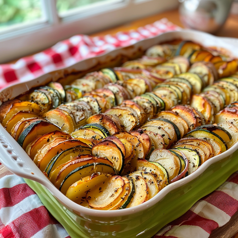 Easy and Flavorful Gluten-Free Potato, Zucchini, and Onion Casserole Recipe