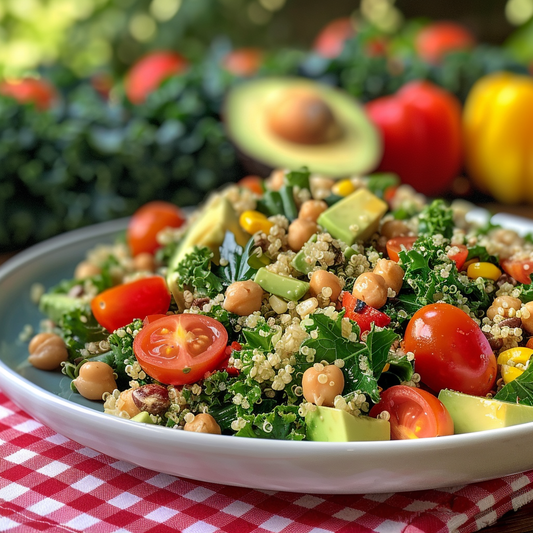 Vegan Quinoa and Kale Salad with Lemon-Tahini Dressing – A Hearty, Nutritious Meal