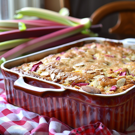 Easy and Delicious Rhubarb Cake Recipe for Coffee or Tea Breaks