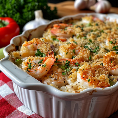 Creamy Seafood Casserole with Shrimp and Crab – A Perfect Family Meal