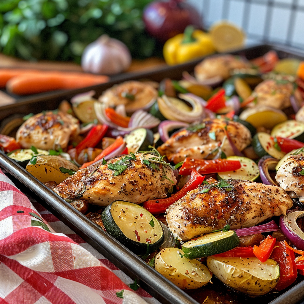 One-Pan Sheet-Pan Chicken and Vegetables – Easy, Flavorful, and Minimal Cleanup