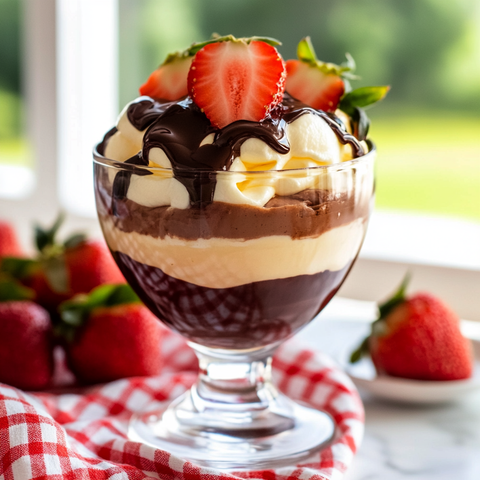 Triple Layered Pudding Parfait Recipe – Chocolate, Vanilla, and Butterscotch