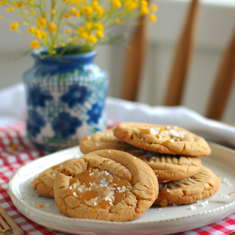 Vegan Salted Caramel Cookies – A Sweet & Salty Plant-Based Treat