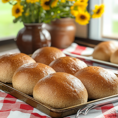 Whole Wheat Buns Recipe - Healthy and Homemade