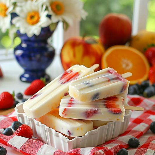 Creamy Fruit Yogurt Popsicles Recipe - Easy and Healthy Homemade Treats