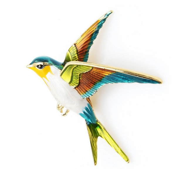 Charming Swallow Bird Brooch