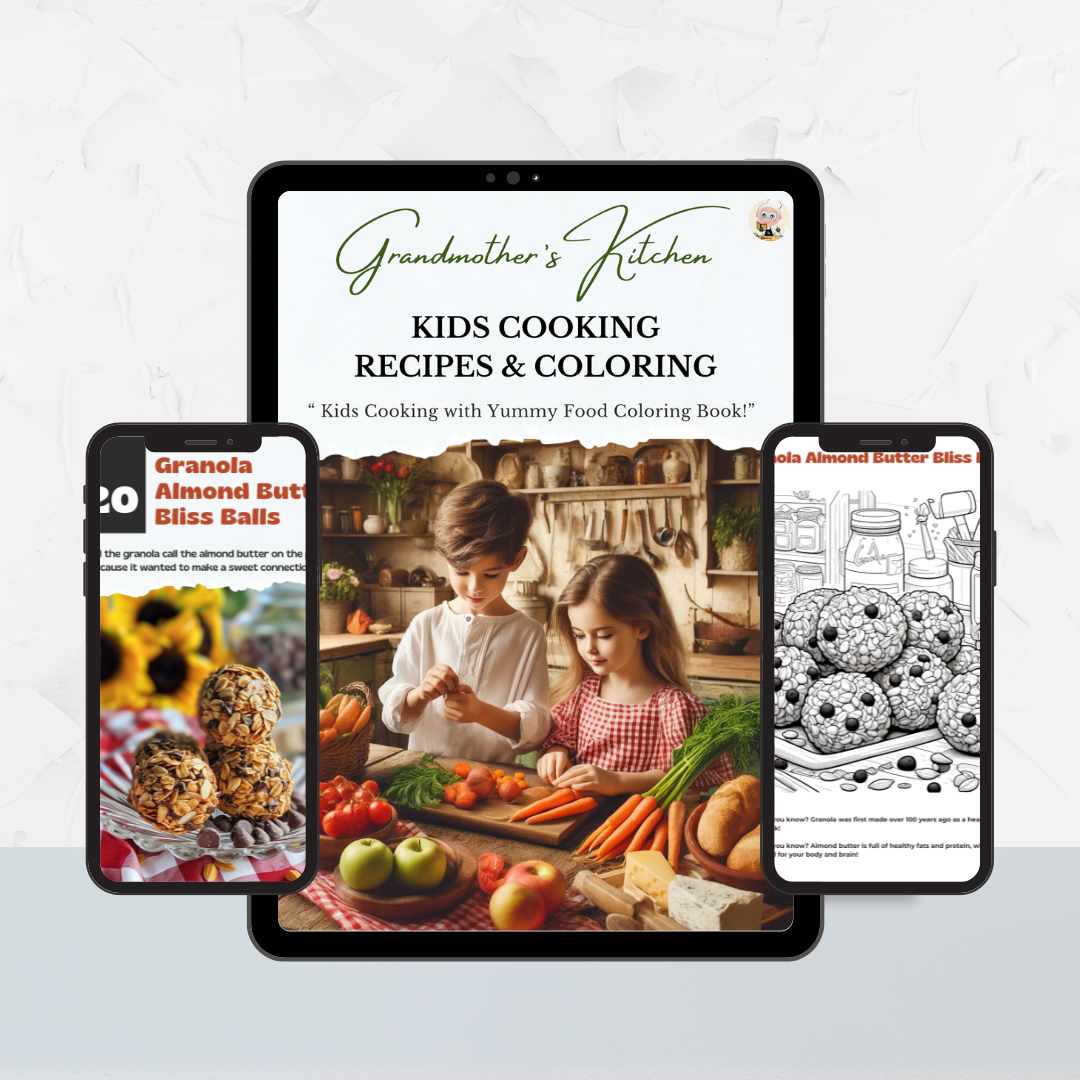 Grandmother's Kitchen: Recipes for Kids & Coloring Book