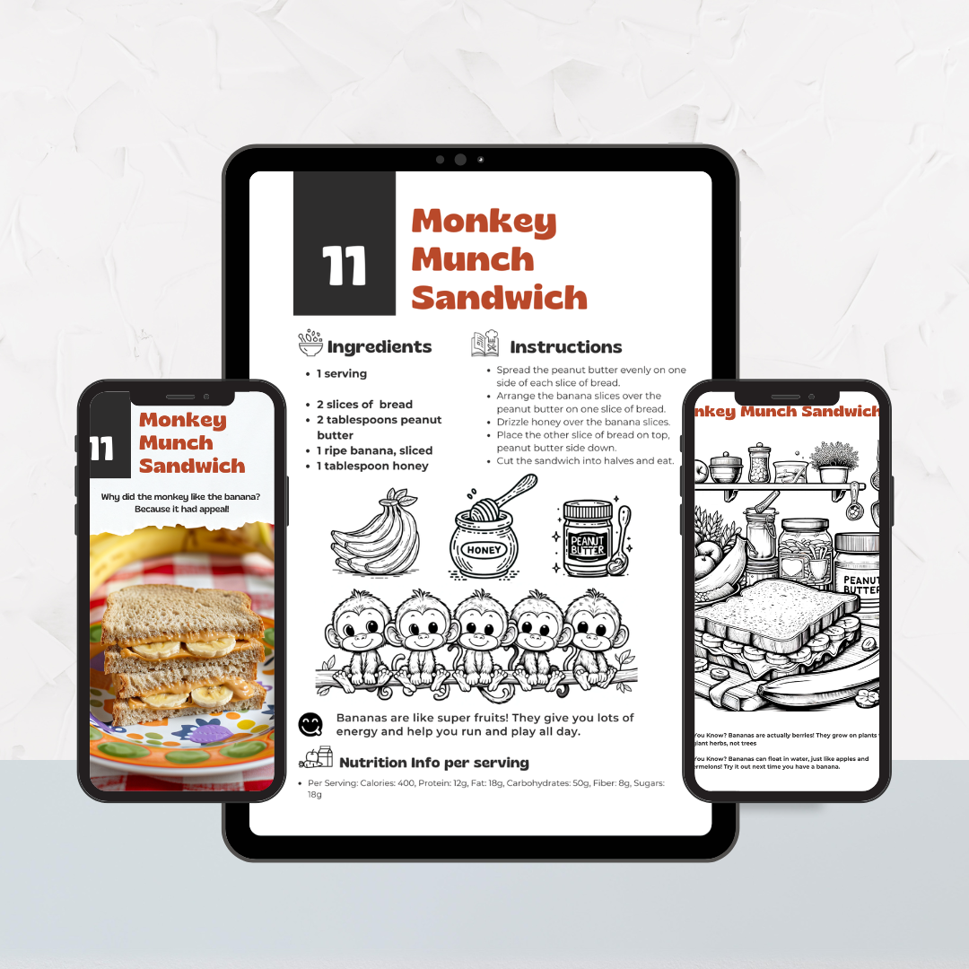 Grandmother's Kitchen: Recipes for Kids & Coloring Book