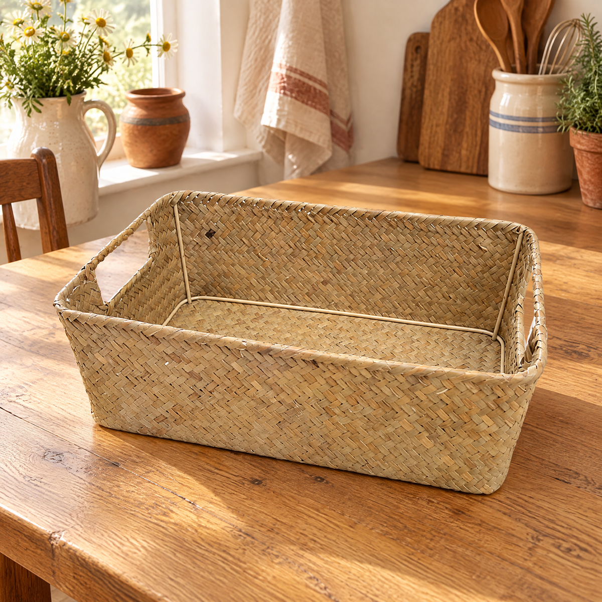 Basket Woven Bread Basket hero: Basket Woven Bread Basket — complete selected contents