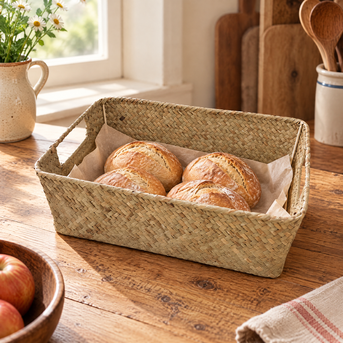 Basket Woven Bread Basket — the everyday setting