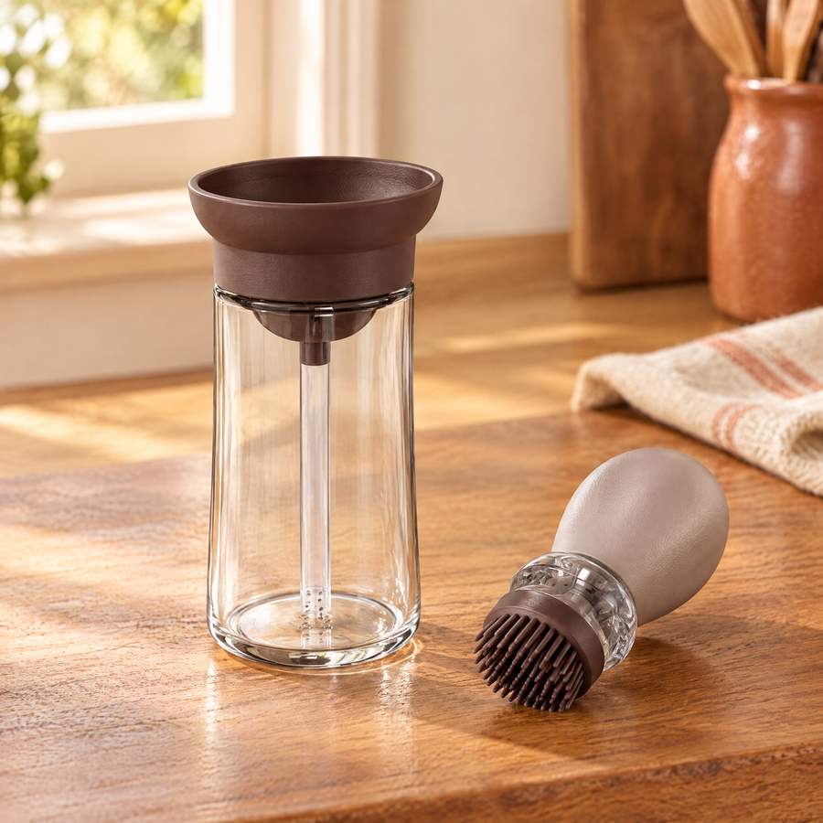 Baste Coffee Oil Brush Bottle: fill and set up