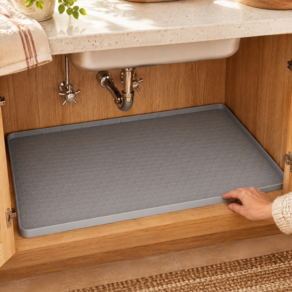 Below Under-Sink Cabinet Mat use: Below Under-Sink Cabinet Mat — a suitable use routine