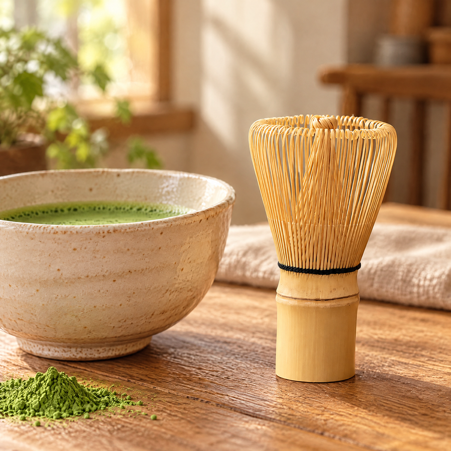Bloom Bamboo Matcha Whisk: prepare a suitable mixture