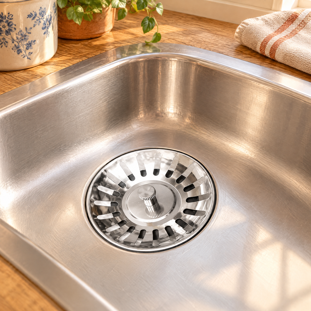 Catch Stainless Sink Strainer story: Catch Stainless Sink Strainer — the everyday setting