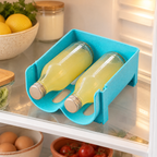 Cradle Two-Bottle Holder story: Two suitable bottles resting in one Cradle rack