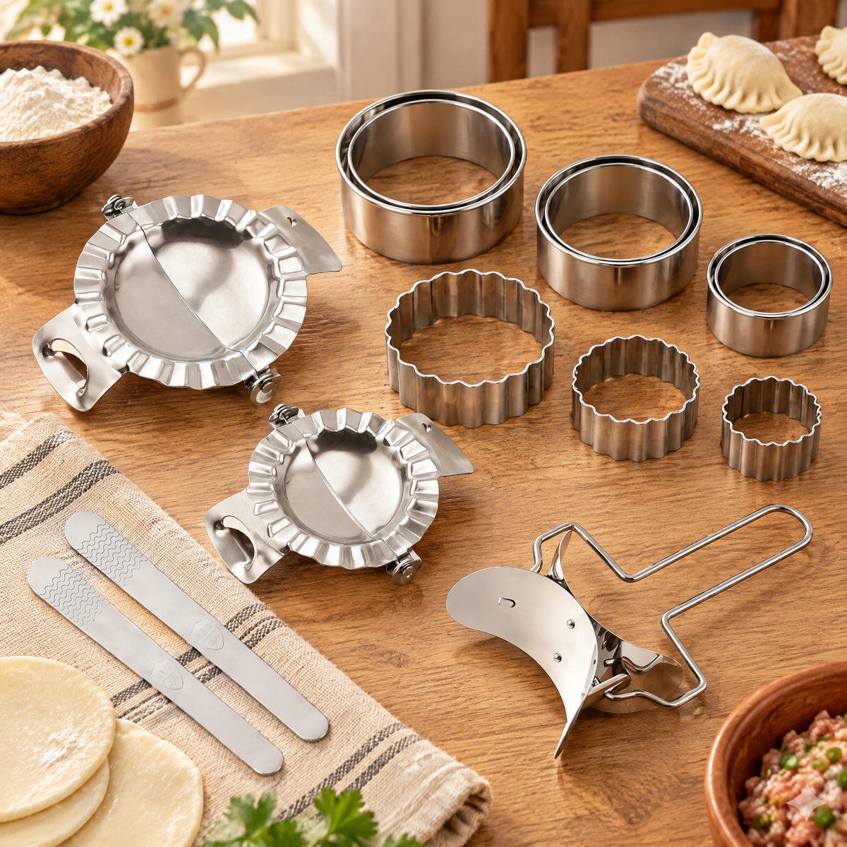 Crimp Dumpling Tool Set hero: Crimp Dumpling Tool Set: complete eleven-tool set