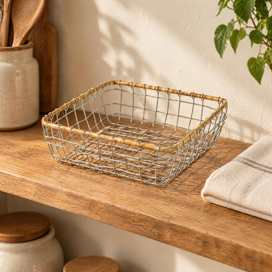 Croft gathering a little linen on the shelf