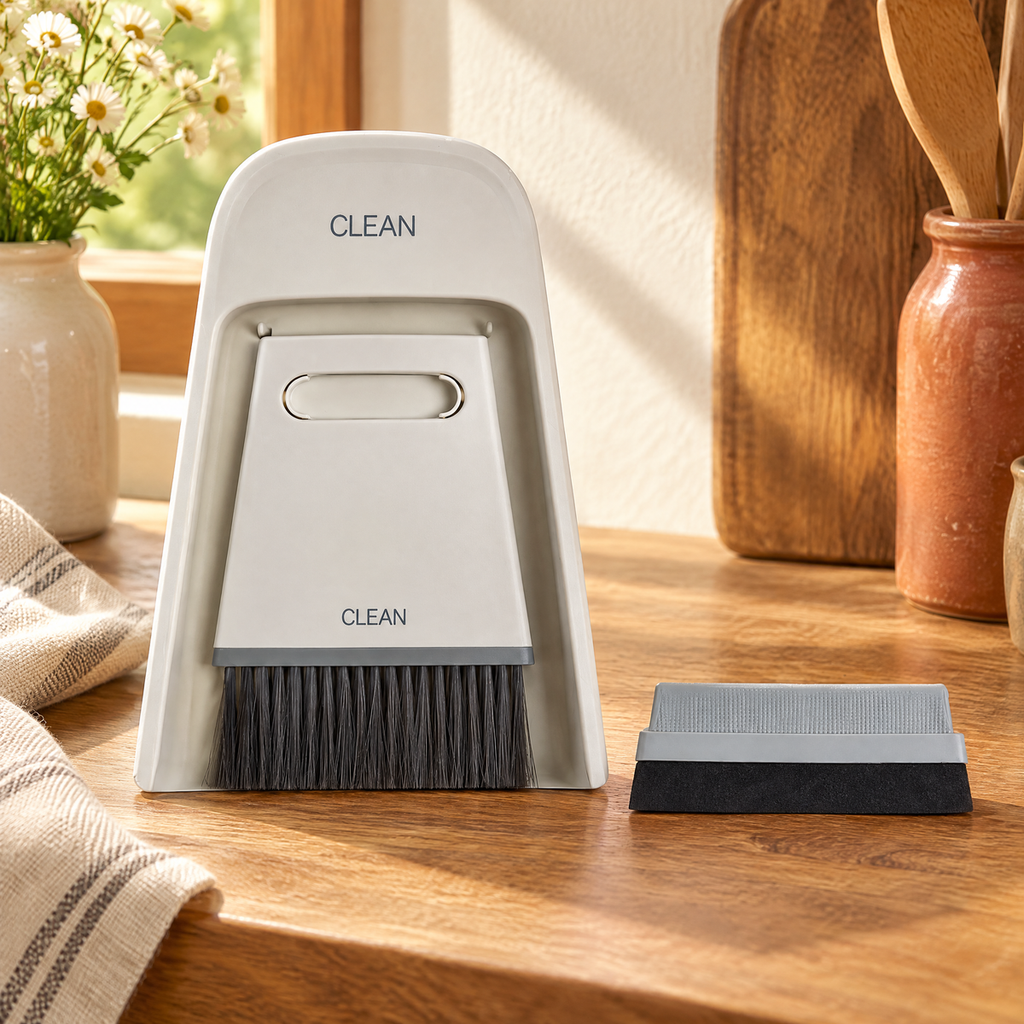 Crumb Mini Dustpan Set detail: Crumb’s actual compact component details