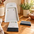 Crumb Mini Dustpan Set hero: Crumb’s exact pan, brush and alternate insert