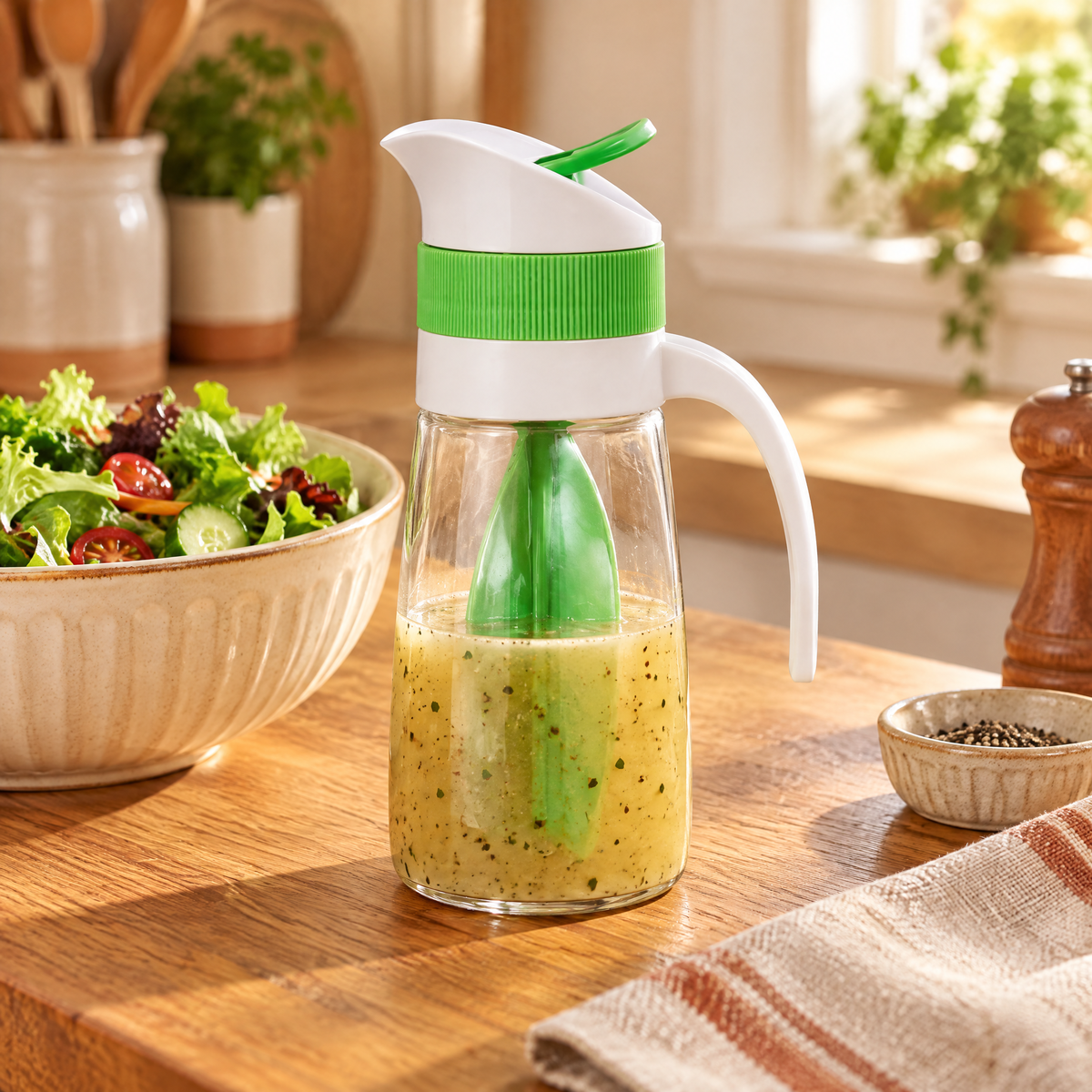 Dress Green Dressing Bottle: a dressing idea for the waiting salad