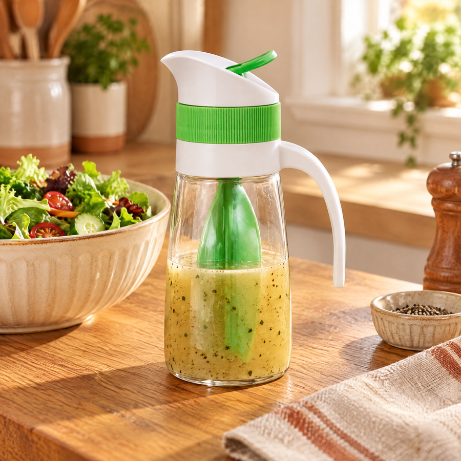Dress Green Dressing Bottle: prepare the dressing