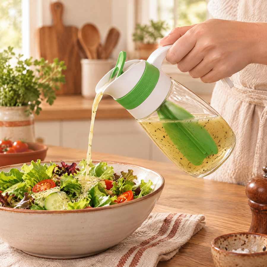Dress Green Dressing Bottle: check the fitted top