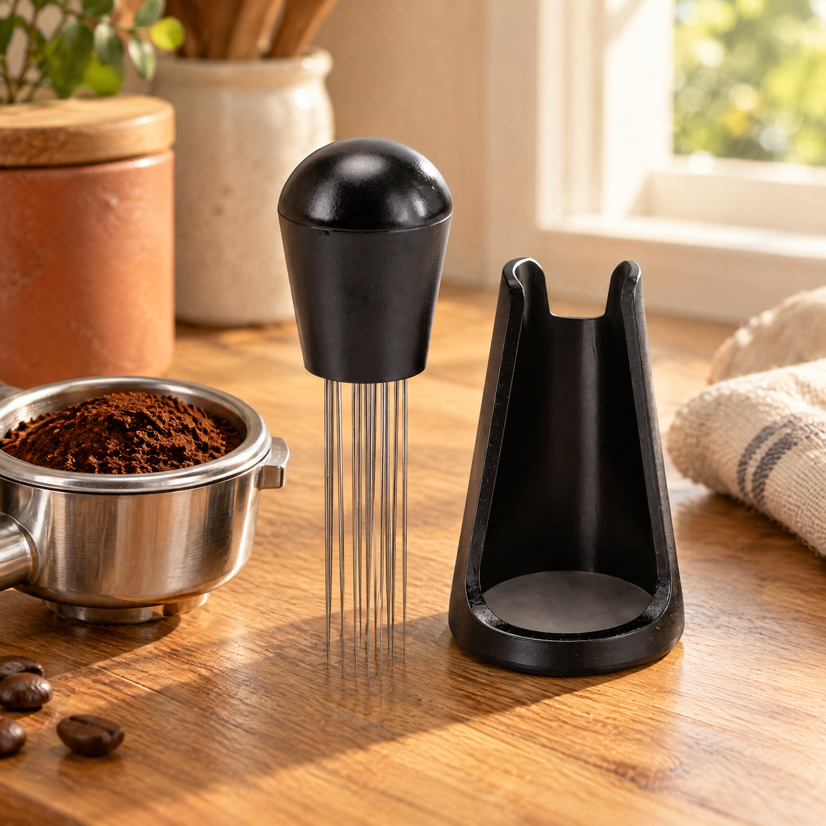 Fine Espresso Needle Tool story: Fine Espresso Needle Tool: a considered step before tamping