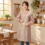 Flora Sleeved Apron use: A light essential in Flora’s front pocket