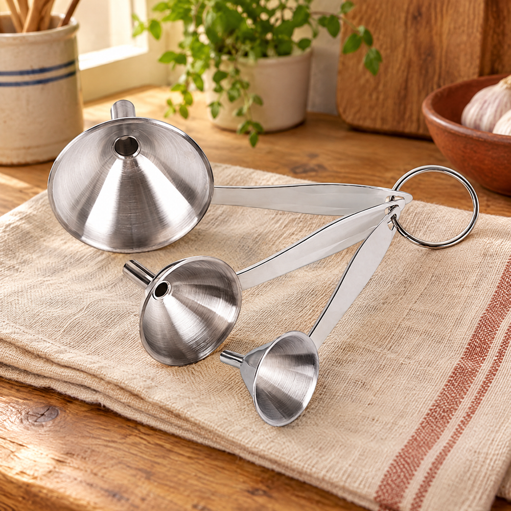 Guide Stainless Funnel Set