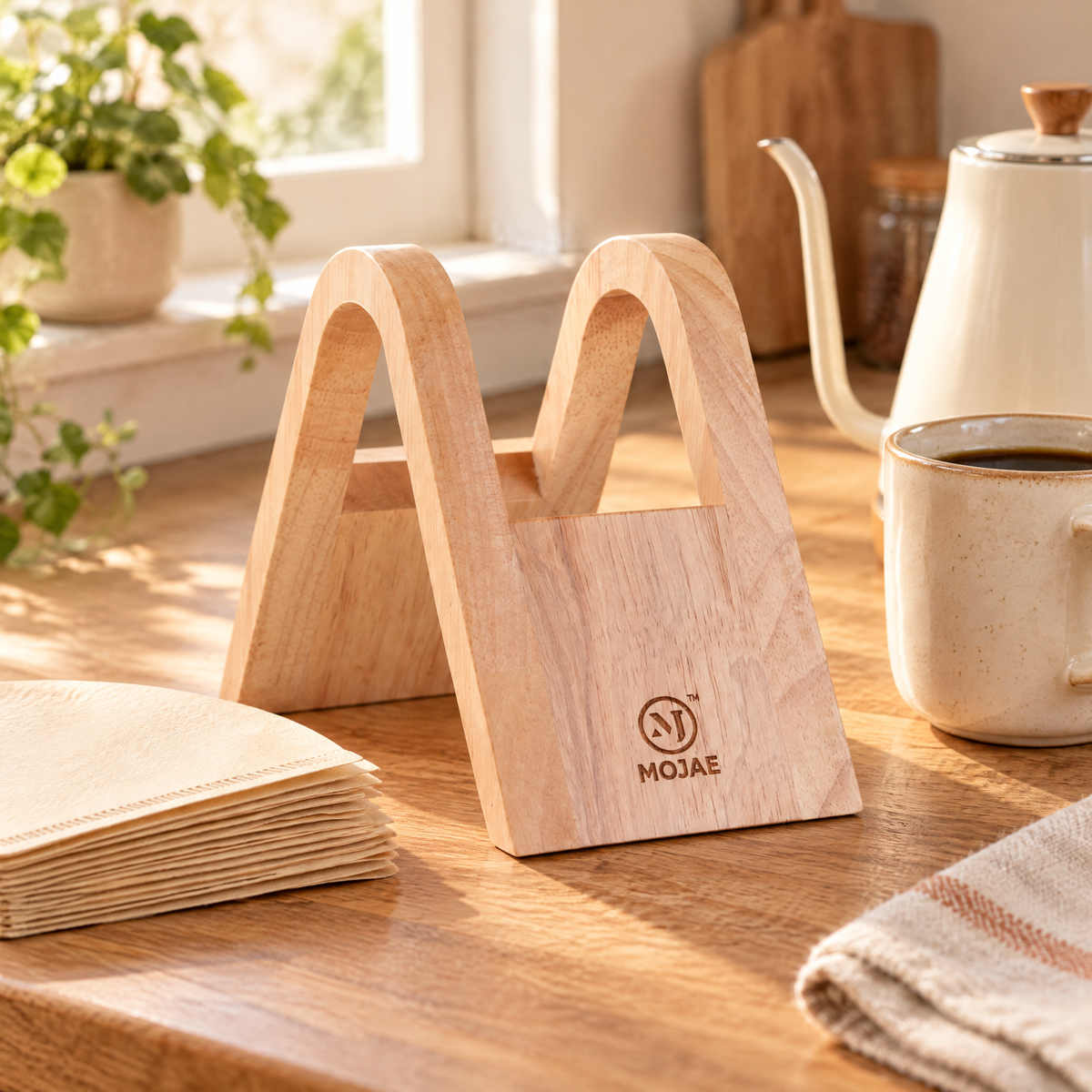 Haven Coffee Filter Holder: a considered morning coffee corner