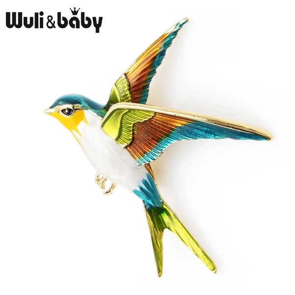 Charming Swallow Bird Brooch