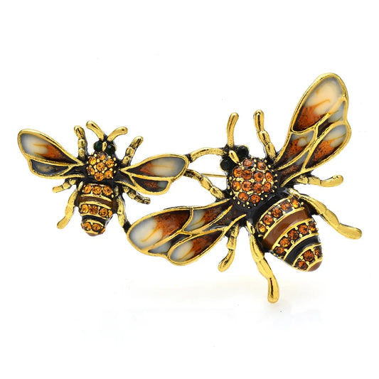 Vintage Bees Brooch