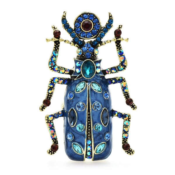 Charming Beetle Brooch Pin