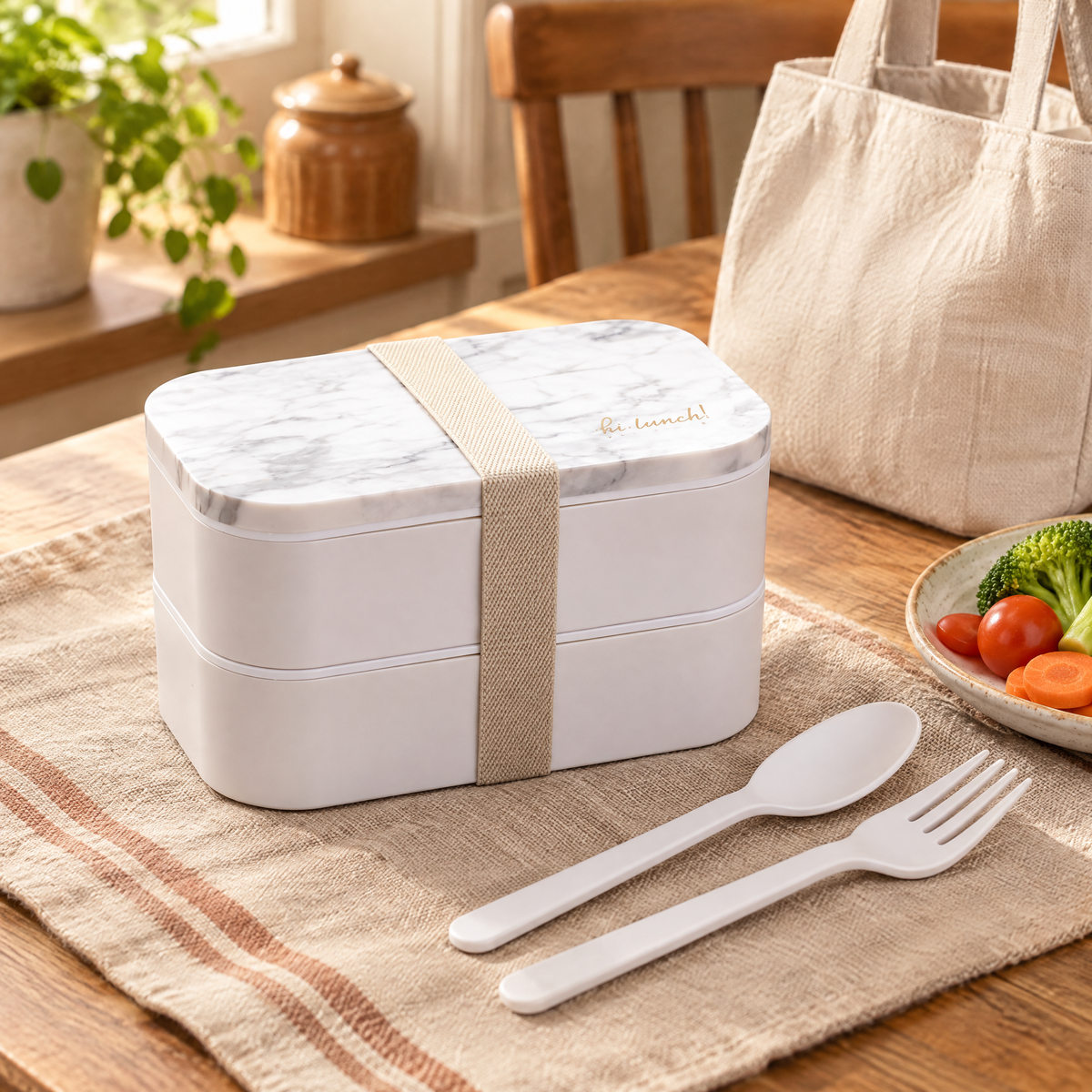 Layer Two-Tier Bento Box story: Layer Two-Tier Bento Box — the everyday setting