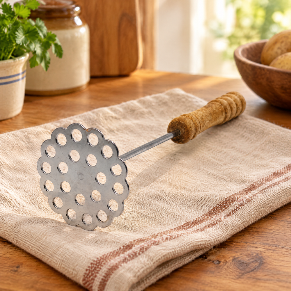 Mash Wooden-Handle Potato Masher