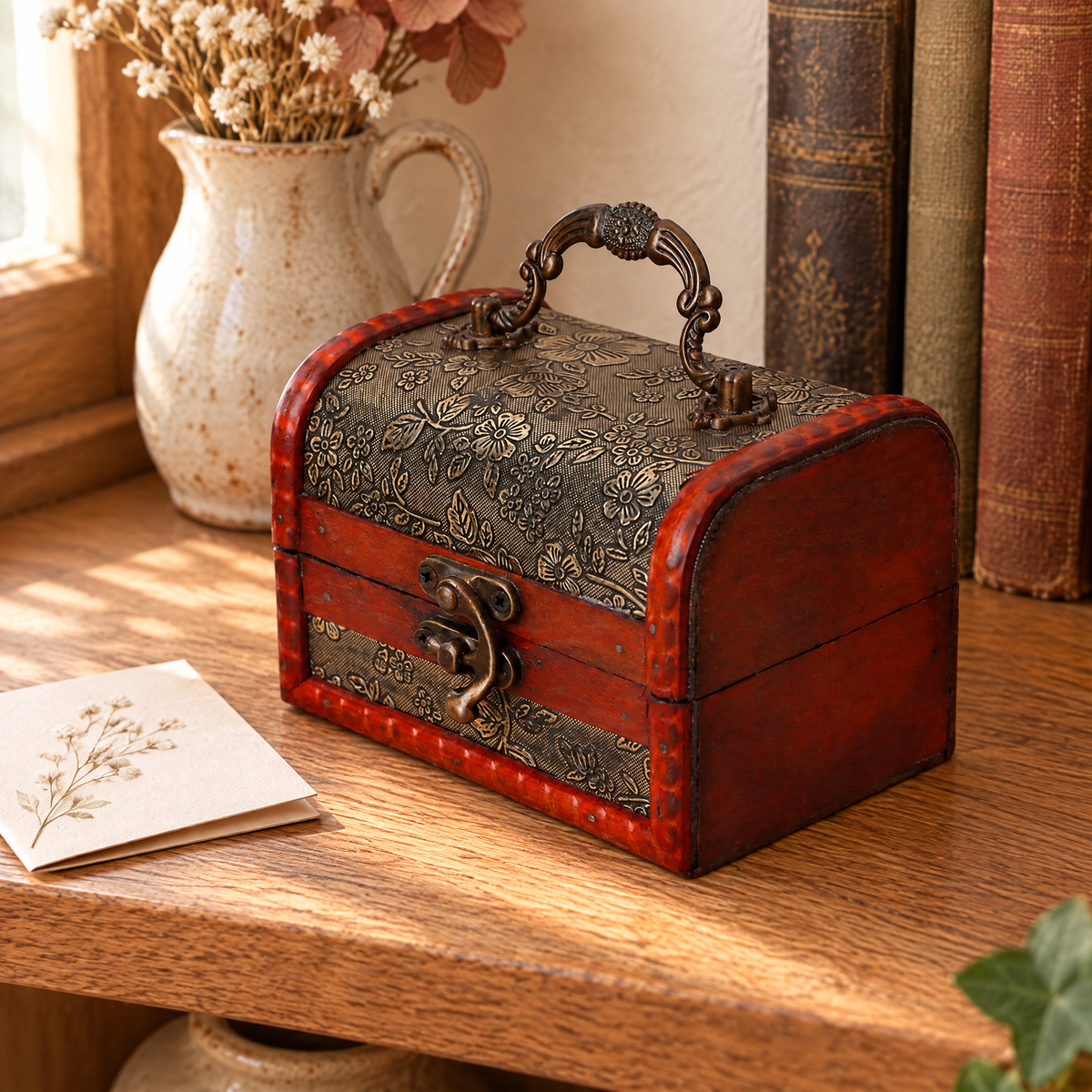 Memory Keepsake Box story: Memory beside a little folded note
