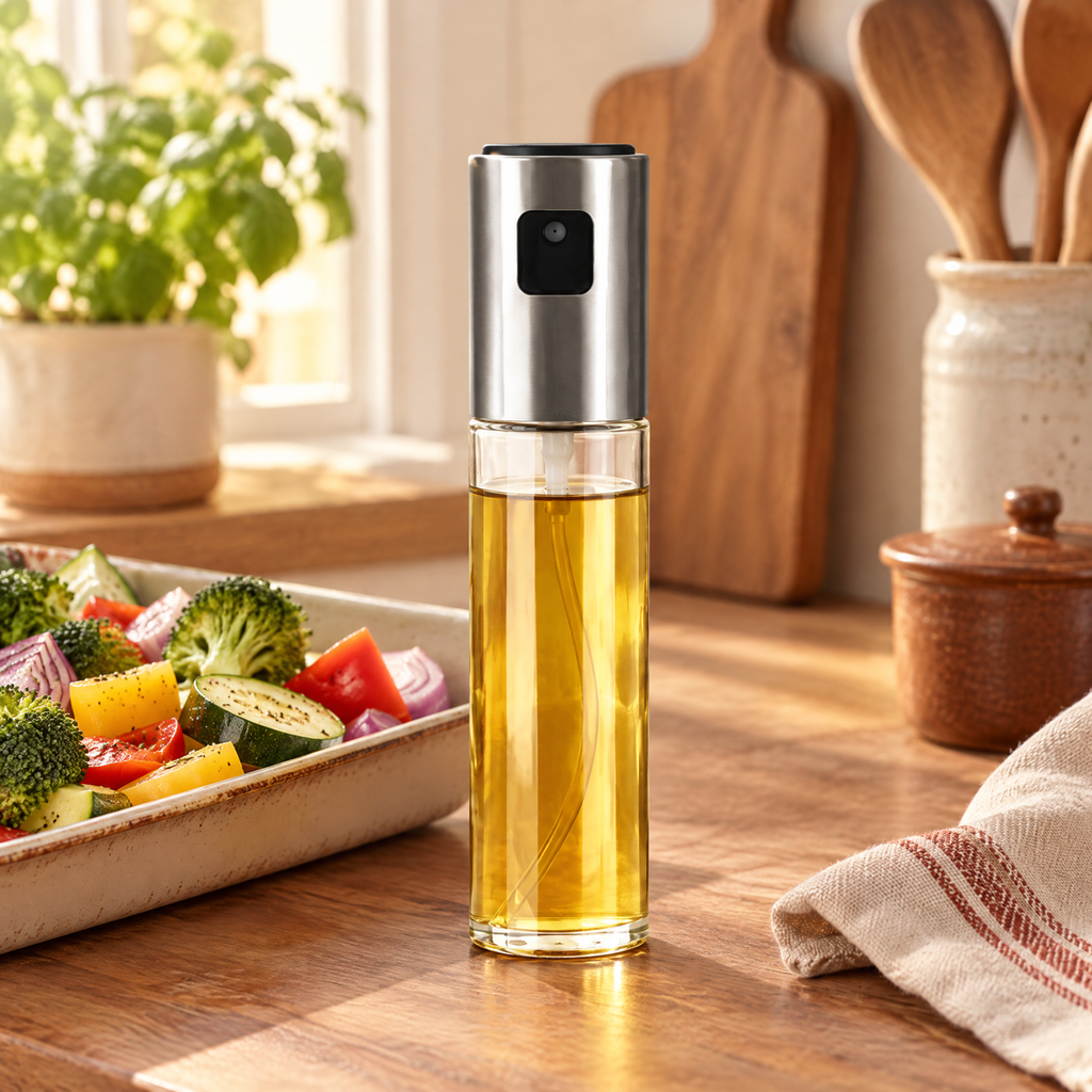 Mist Glass Oil Sprayer story: Mist Glass Oil Sprayer: the little oil step before a meal