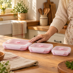 Nest Three Folding Lunch Boxes use: Nest Three Folding Lunch Boxes — a suitable use routine