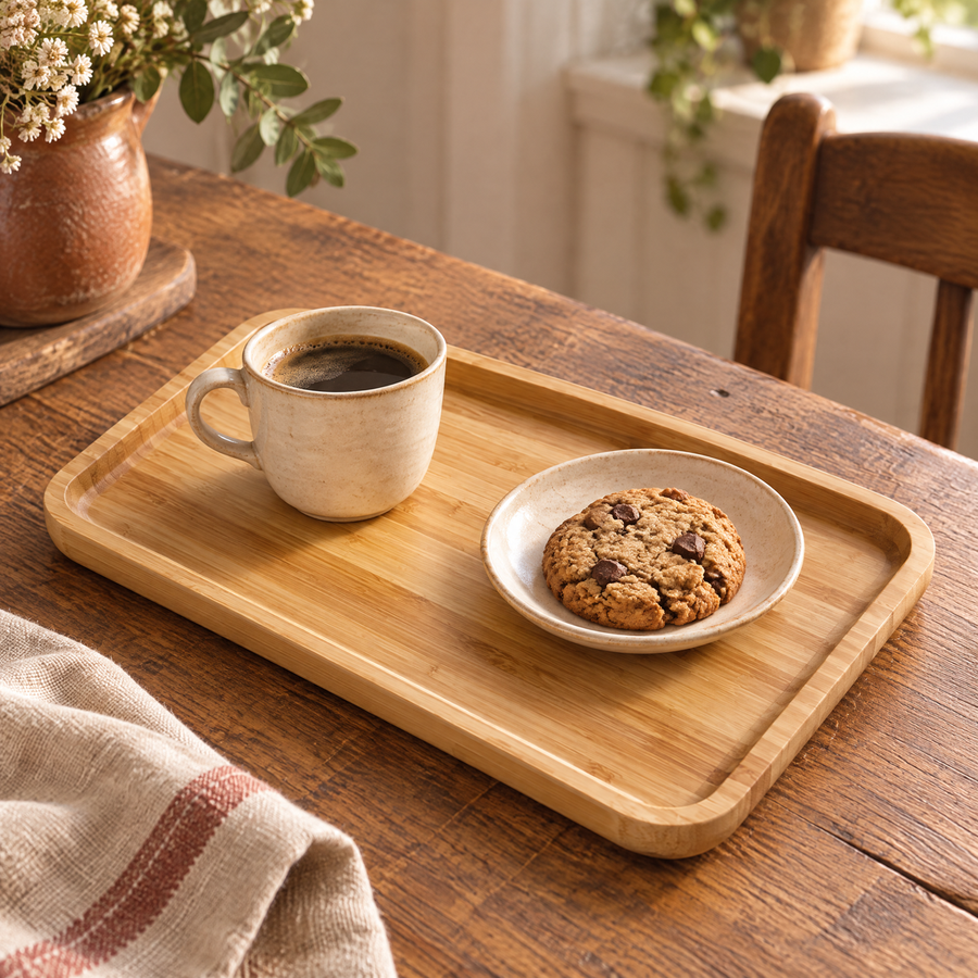 Hour Bamboo Serving Tray — the everyday setting